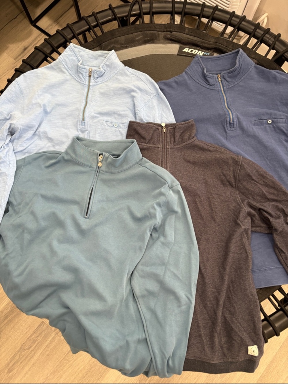 Linksoul Men's Light Blue Quarter-Zip Pullover